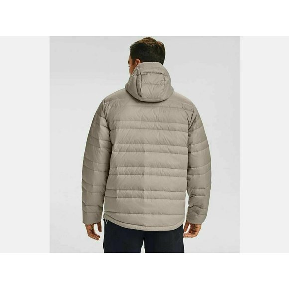 Mens Under Armour Jacket XL Insulated Hoodie Highland Buff Summit White Down NWT - Picture 4 of 5